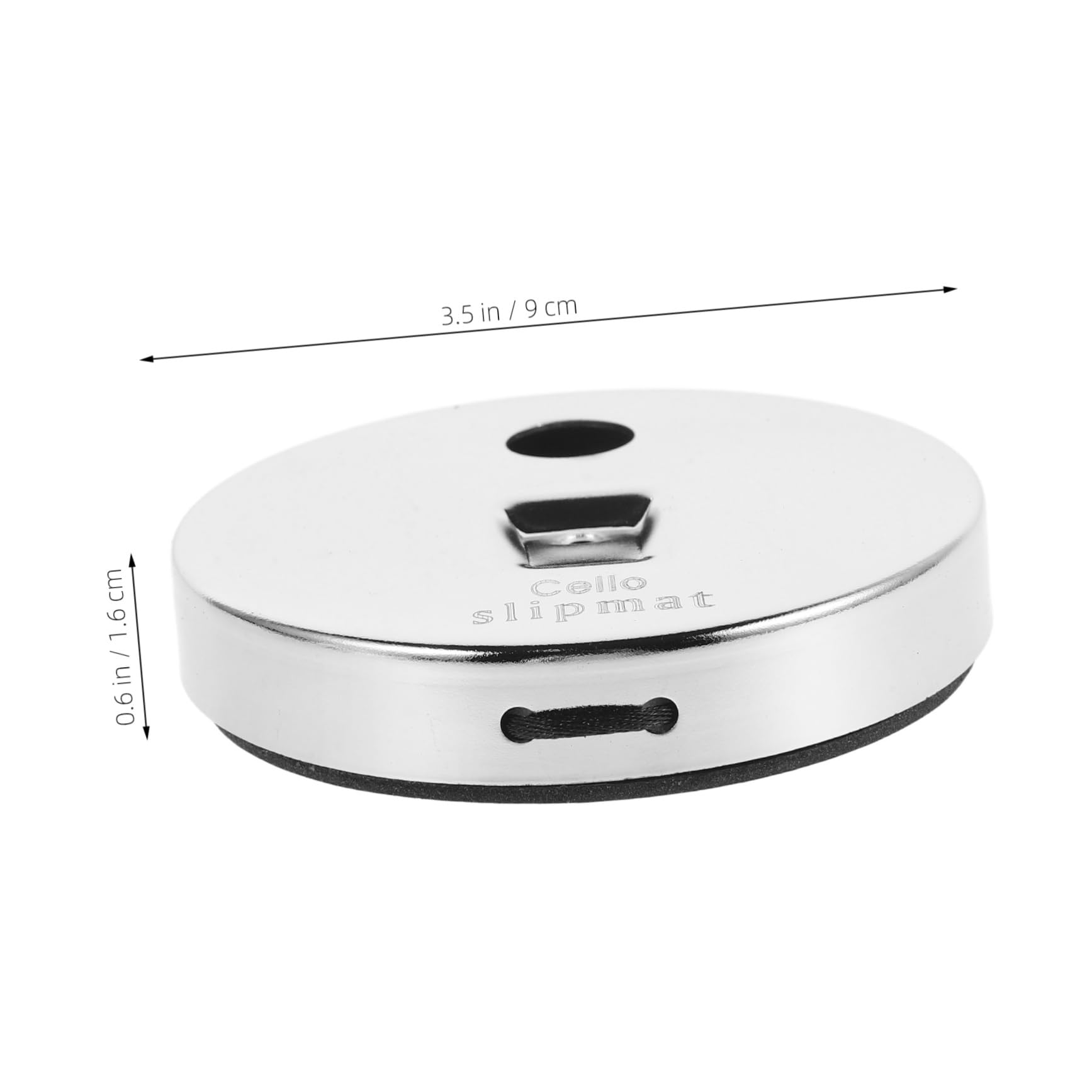 SUPVOX Durability Stability Cello Endpin Rest Non-slip Mat Cello Pad Endpin Stand Holder Rock Stopper Alloy Construction