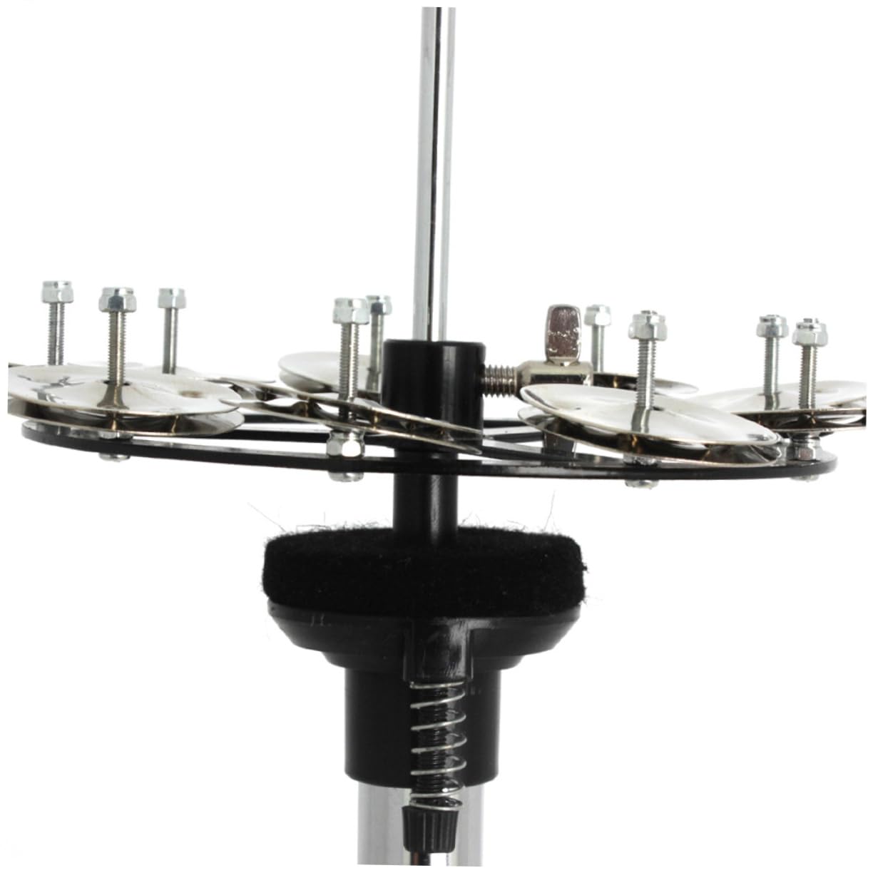 ibasenice Cloche de Cymbale Pratique et Résistante pour Batterie en Cuivre Argenté Accessoire Compact pour Professionnels et Débutants pour Instrument de Percussion