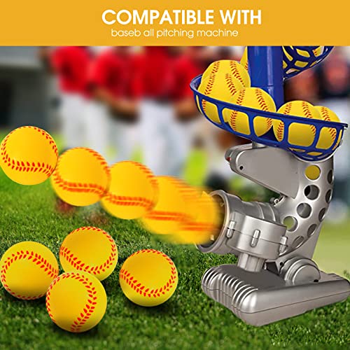 Urspasol Mini Foam Baseballs 1.6 Inch Pitching Machine Baseball (20 Pack) - Perfect For Hitting Practice And Pitching Improve Your Batting Accuracy Red Stitching #TOP4