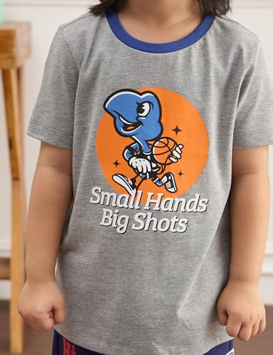 Image of Amazon Brand - Symbol Boys 100% Cotton Graphic Printed Half Sleeves T-Shirt | Age 2-6 Years