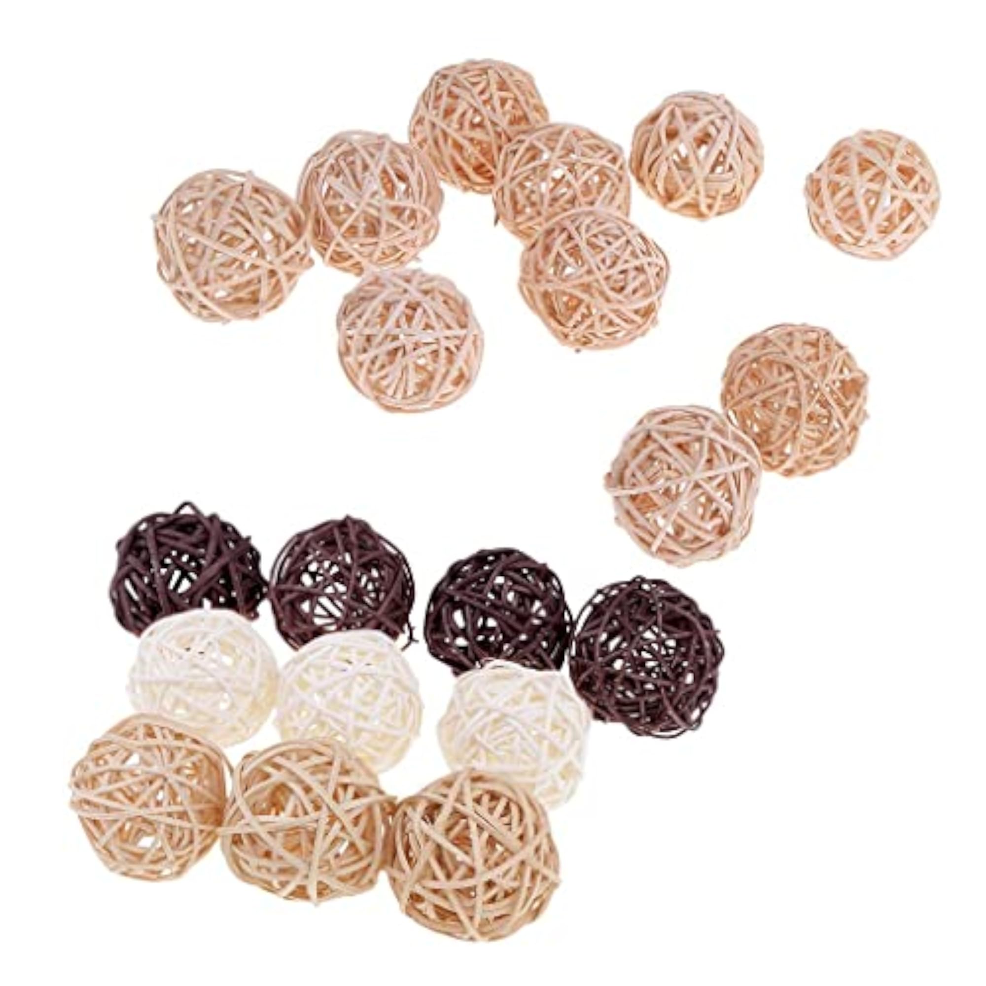 Wicker Rattan Ball Twig Orbs for DIY Ornaments