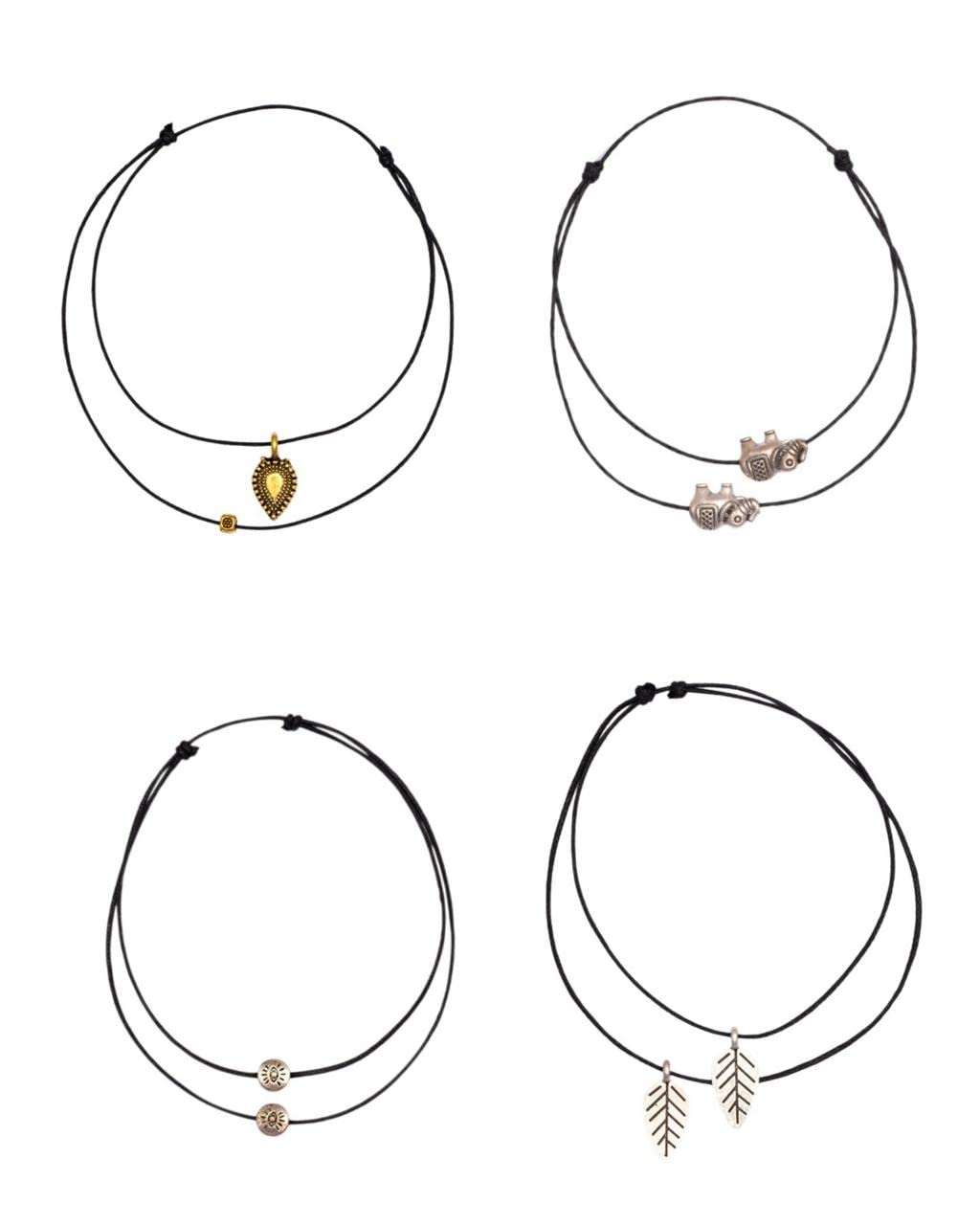 See full amazon price history chart for Kaya Adjustable Black Thread Knot Women’s Anklets with Oxidised Hanging pendants - 4 pcs Combo for Women/Girl (combo11) Kaya Adjustable Black Thread Knot Women’s Anklets with Oxidised Hanging pendants - 4 pcs Combo for Women/Girl (combo11) (B0B1WS1XPH) Amazon Price History, Amazon Price Tracker