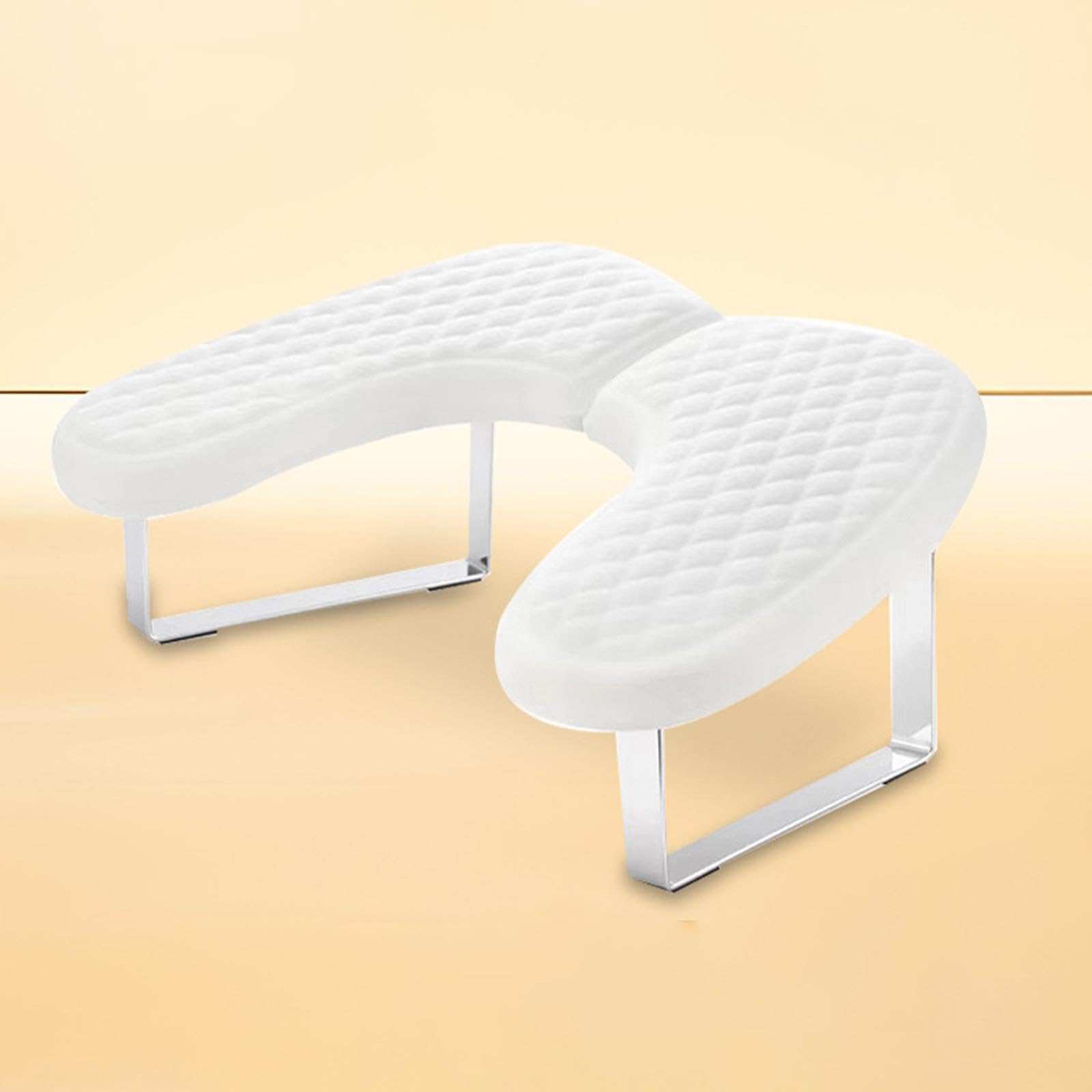 Soporte en U para Manicura, Reposamanos para Uñas, Accesorio de Decoración de Uñas, Cojín Antideslizante, Negro