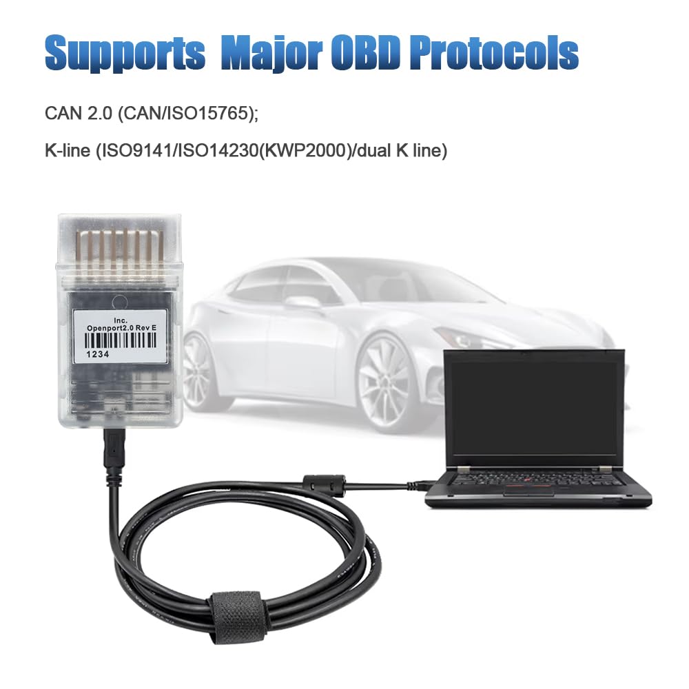 Amazon | OBD2 K-CAN診断ケーブル Openport 2.0 ECU用 トヨタの