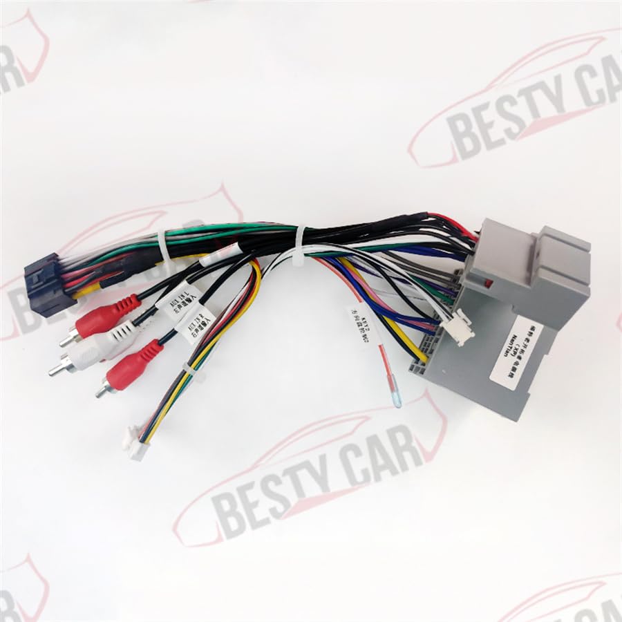 16pin Car Stereo Radio Power Retrofit Wiring Harness Cable Adapter fits for Ford Explorer Edge Expedition Mustang Escape Lincoln Navigator MKX Chevrolet Blazer