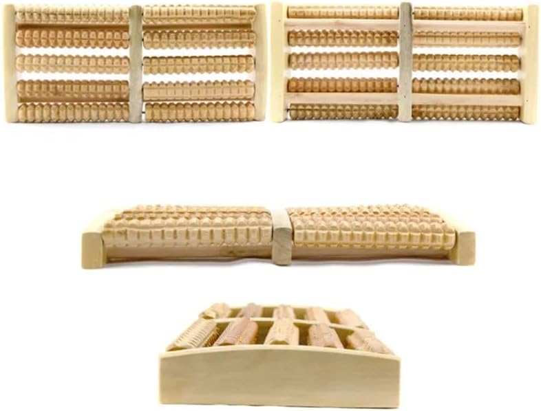 3 5 6 Rodillo de masaje de pies de madera cruda Relax Rest Relief Masajeador Spa Masajeador Celulitis Alivio del Dolor de Pie Herramientas para el