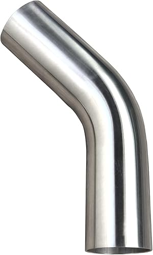 Miniatura 6 de 2" (51mm) OD, longitud de la pierna 4" (100mm), codo de curva de 45 grados 2 pulgadas 6061 tubo de aluminio intercooler tubo tubo de entrada de aire