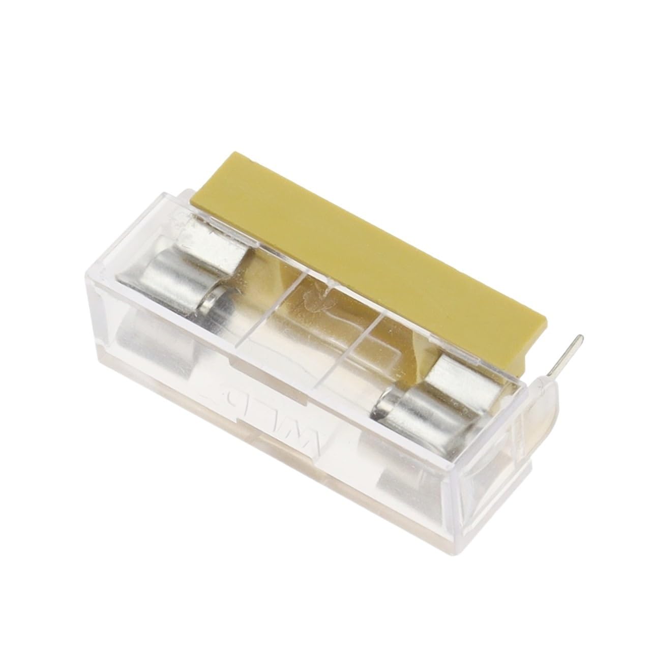 2PCS 5 * 20mm 6 * 30mm Glass Fuse Holder Transparent Bracket with Transparent Cover Fuse Holder 5X20MM 6X30M Fuse Head 250V (Size : 15A, Color : 6X30MM_1.5A)