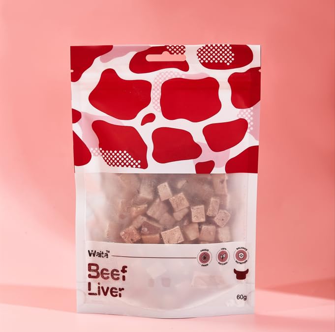 Freeze Dried Beef Liver for Cat Treats Pets Dog Treats Natural Fresh Cat Food And Dog Food 60g Bag — image 1