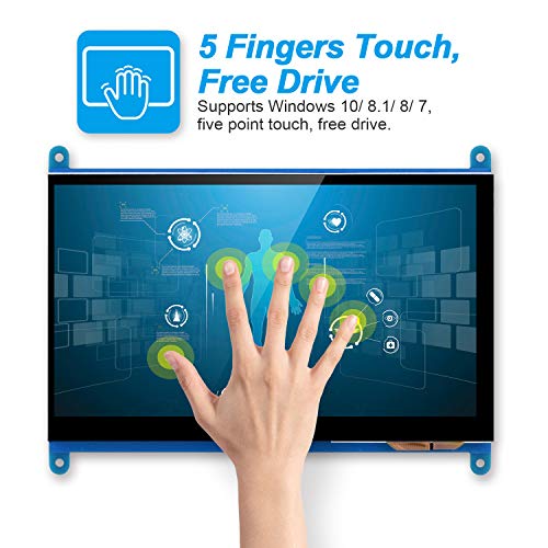 Kuman SC7B 7 Inch Capacitive Touch Screen Tft Lcd Display Hdmi Module 1024X600 thumb #1