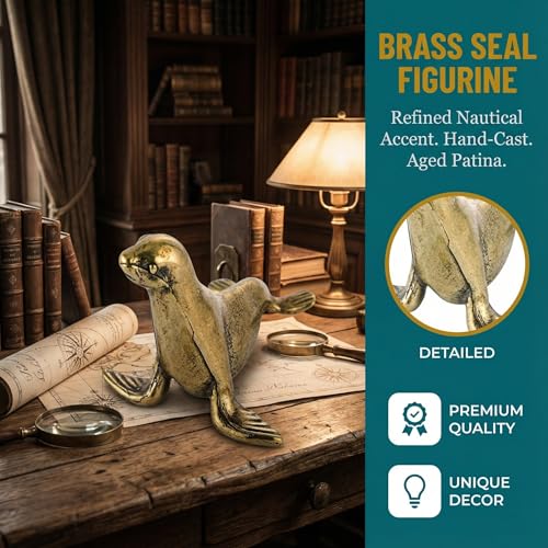 Figura Decorativa Sello de Bronce Miniatura miniatura 3