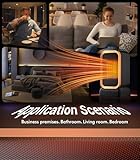 Zentria 2026 Upgrade Electric Heater【Low Energy Silent&ECO Mode】Space Heater【Instant Heating-SPD Certified】Electric Heaters For Home Bedroom Office,Desk Heater Black Portable Heater(Black) - Image 5