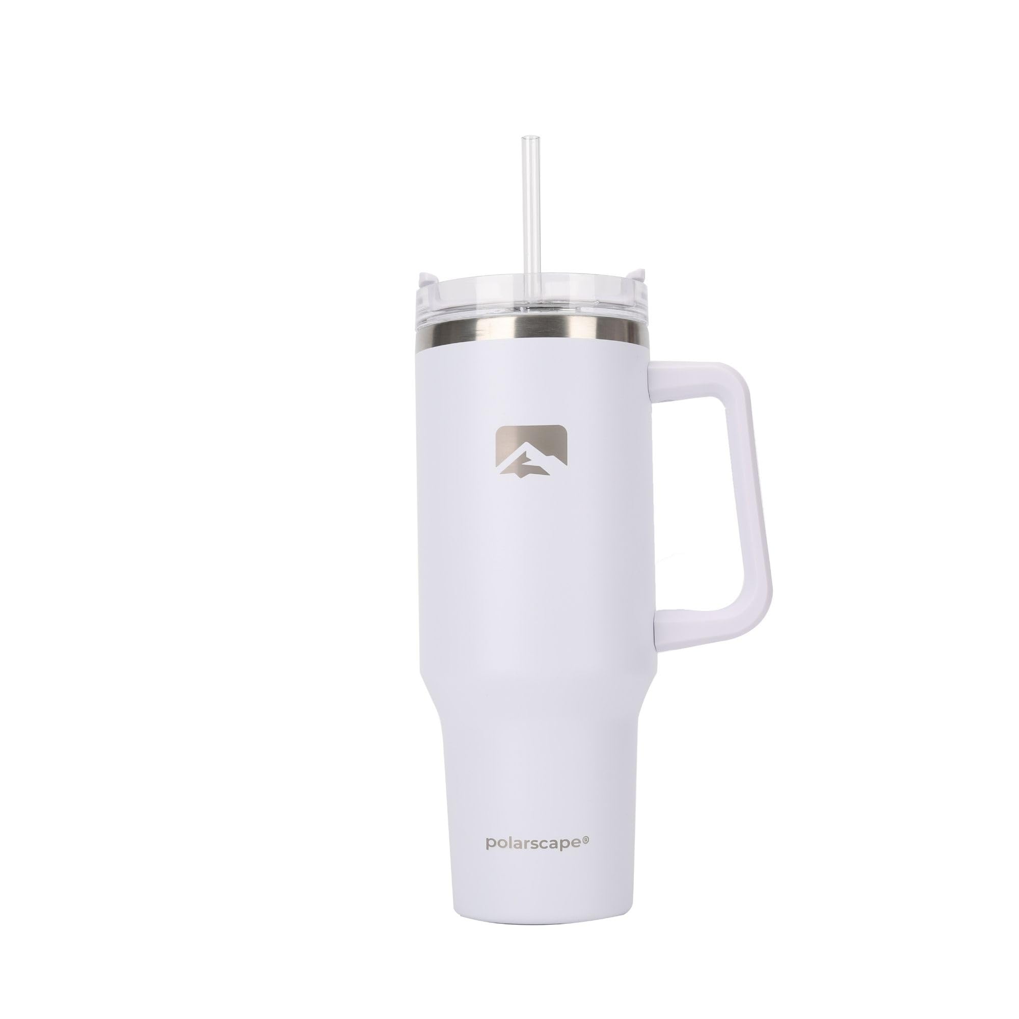 polarscape 40oz Tumbler with Straw and Lid, Insulated Travel Mug, BPA Free, Leak Proof, Dishwasher Safe, Stainless Steel