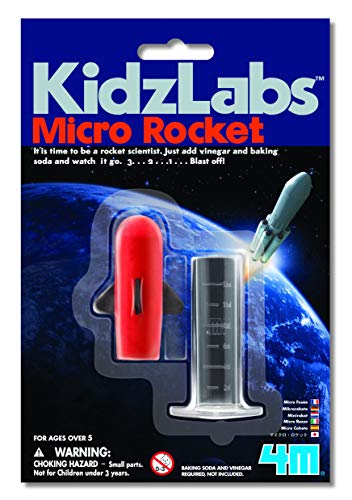 4M- KidzLabs Micro Cohete, Color Rojo/Negro (00-03305)