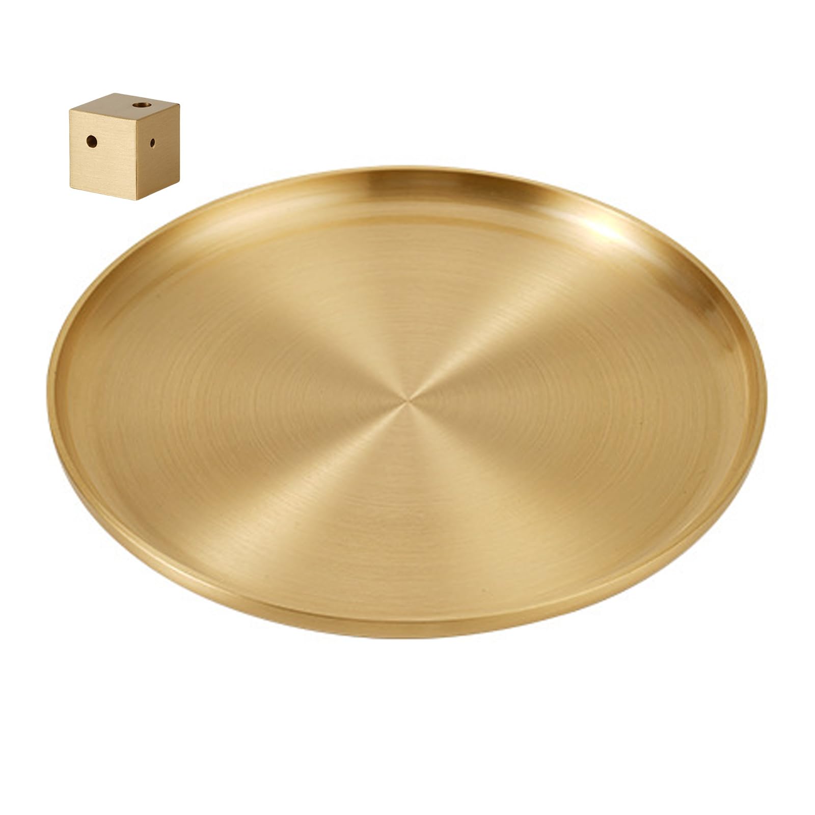 Kalttoy Home Decors Brass Square Incenses Stick Burners Holder Multiple Hole with Ashes Catchers Tray for Home and Decors Incenses Stick Holder Tray