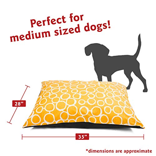 Image of Majestic Pet Fusion Yellow Medium Super Value Dog Bed 35 in. x 28 in