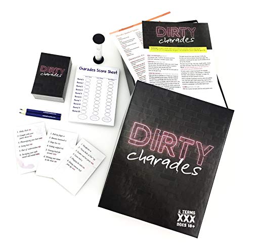 Dirty Charades Party Game (Amazon Exclusive) – Contains 100 charades Cards – Adult Game for 4 or More Players Ages 18 and up