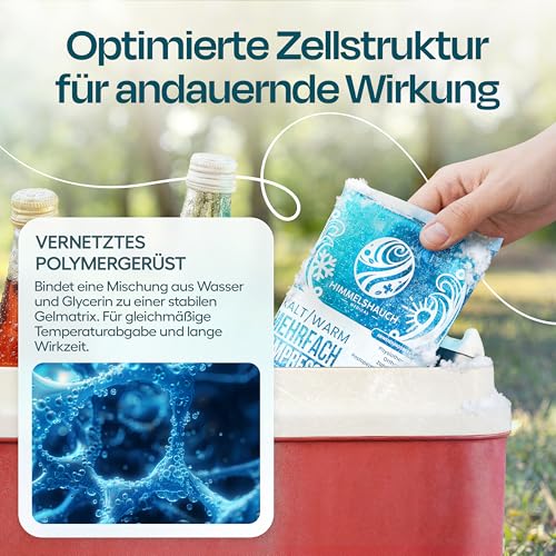 HIMMELSHAUCH MEDICAL Kühlpads 12x29cm | 2er Set Kühlpack | Kalt Warm Kompresse wiederverwendbar | Kühlakku Gel | Kühlpacks mit Kühlgel… – Ansicht 6