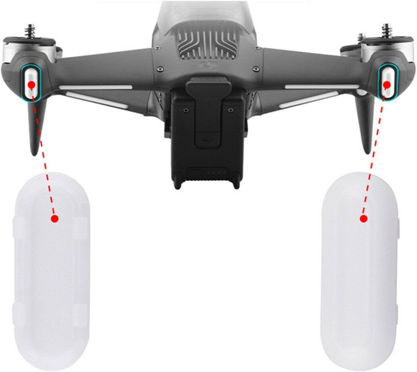 CHICHIYANG Rear Arm LED Lamp Cover White ABS Rear Arm LED Light Cover Repair Parts Drone Accessories for DJI FPV Drone