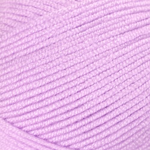 Image of 3 Skeins of Makromecity Softee Baby Yarn,%100 Premium Anti-Pilling Acrylic, 3.5 Oz, 273 yd (100gr /250 mt) Each, Soft Yarn for Crocheting and Knitting (Lavender, 3 Skeins)