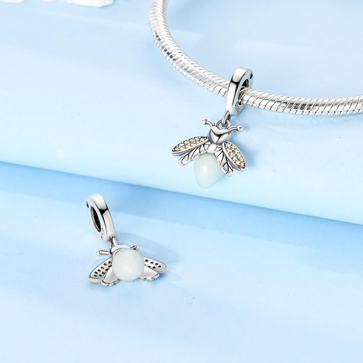S925 Sterling Silver Charm Fit for Pandora Bracelet Original Pendant Bead Jewelry Gift for Her - Image 3