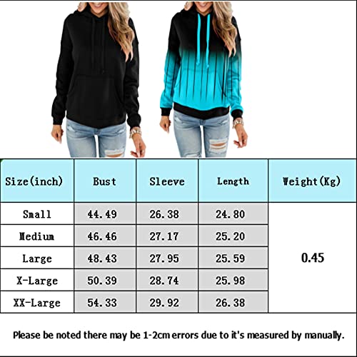 Beadchica Womens Casual Hoodies Crew Neck Long Sleeve Sweatshirts With Pocket Lightweight Pullover Tops-Solid-Xl White #TOP3