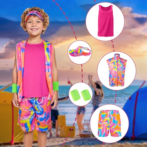Disfraz Retro 80s 90s para Niños, 5 Piezas miniatura 4