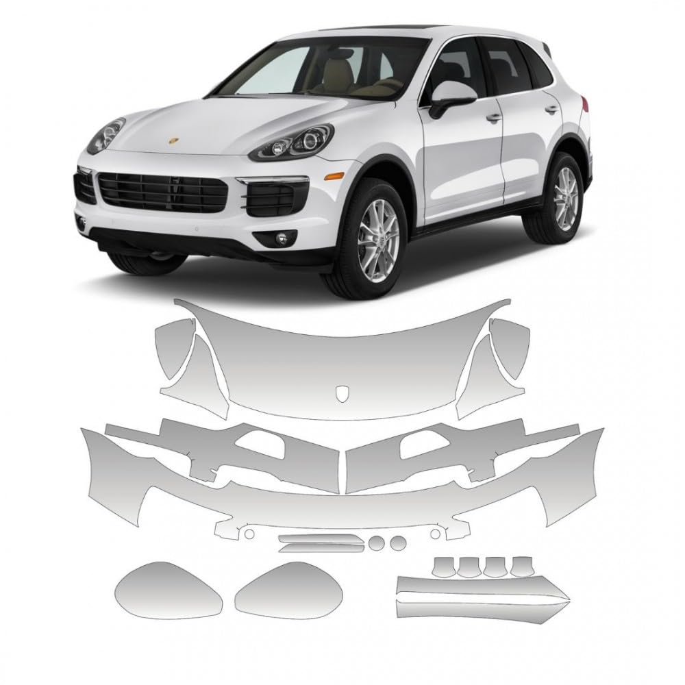 Winyl PPF/Vinyl Protector/Pre-Cut PPF Szablony do samochodu STAR SAM Kompatybilny z Porsche Cayenne (958_Rest) 2014-2017