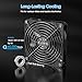 immagine 3ELUTENG Ventola 140mm 12V 1A con 3 Velocità Regolabile Ventilatore 140 mm Raffreddamento Silenzioso Fan con DC Alimentazione 14cm Ventole per PC, Xbox one, Playstation PS4 PS3, TV Box, Laptop, Nero