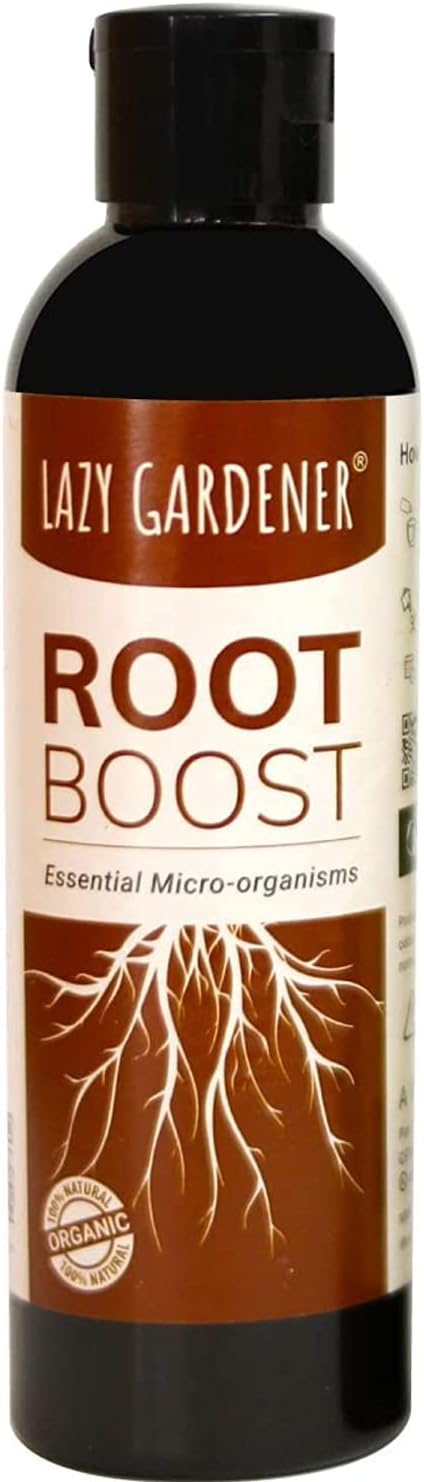 Lazy Gardener Root Boost Liquid Fertilizer for Plants Root Growth Home Garden, Root Boost Liquid Fertlizer for Plant Home Garden Indoor Outdoor 200 Ml