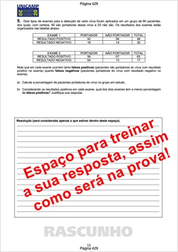 Unicamp 2º Fase Provas 2014 a 2020 + Gabarito COMENTADO de TODAS as questões (H1)