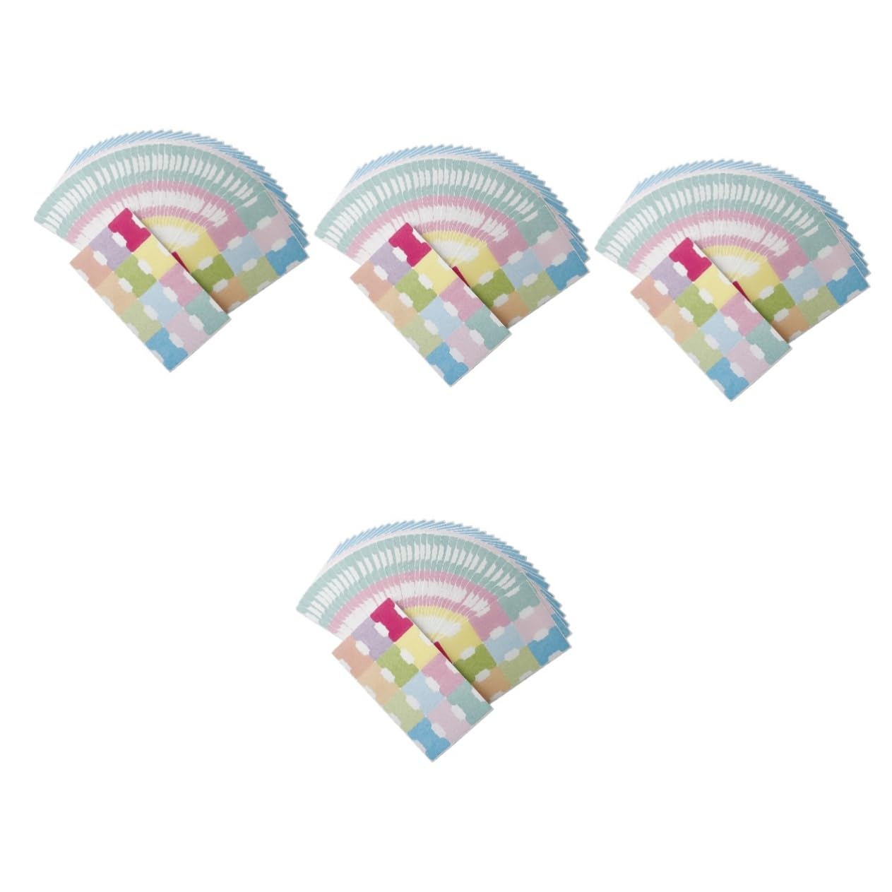 4 Set Etichette Adesive Colorate Scrivibili Per Libri Divisorie Spesse Resistenti Tab Indicizzatori Autoadesivi Per Quaderni E 50 Fogli*4