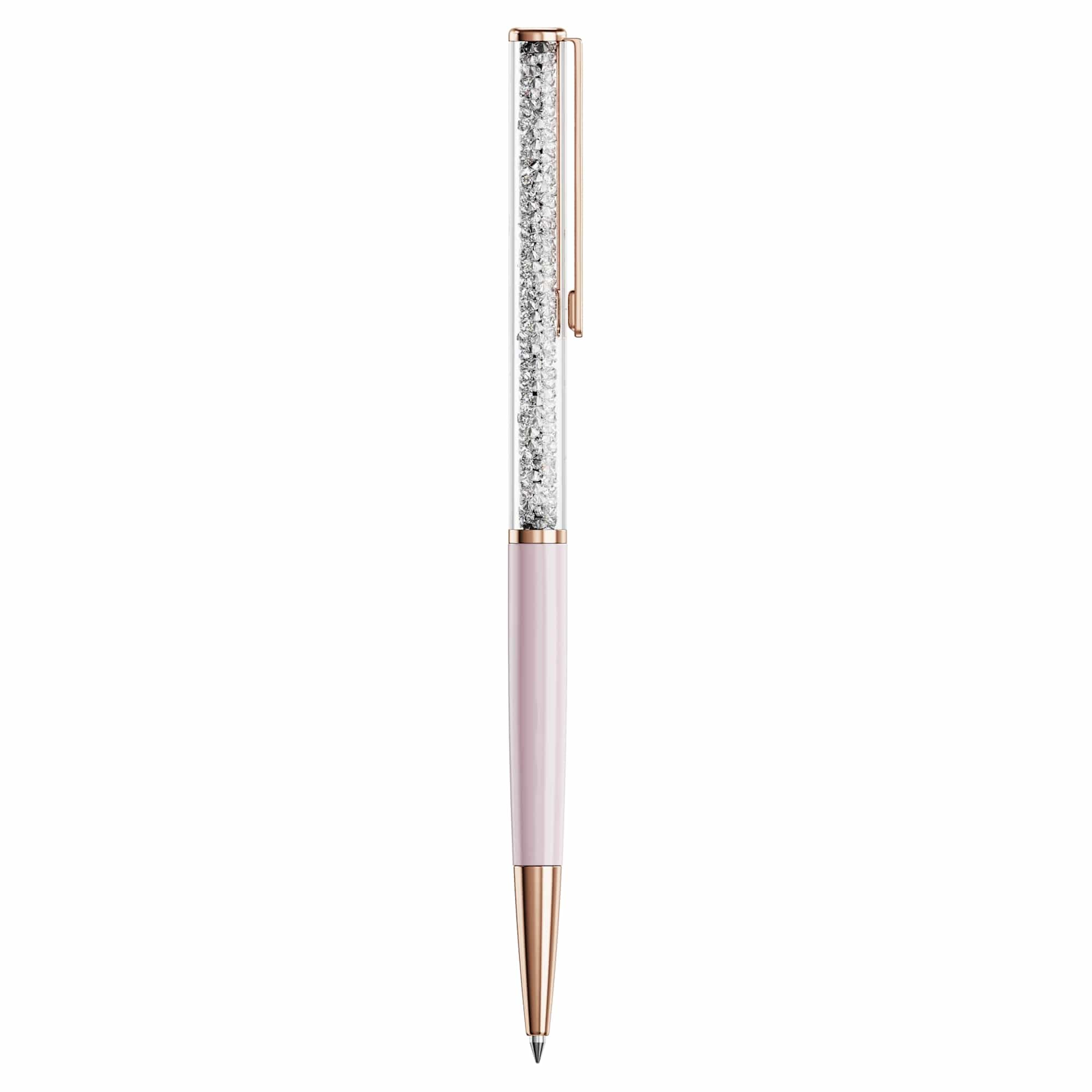 Swarovski Crystalline Silk ballpoint pen Pink Pink lacquered Rose gold-tone plated — view 2