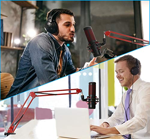 Youshares QuadCast Microfoonstandaard, microfoonarm met clipmontage voor HyperX QuadCast condensatormicrofoon, rood - Image 8