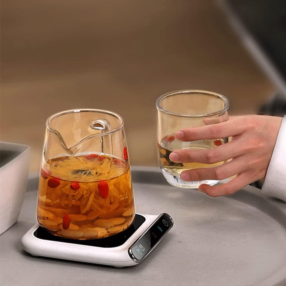 Thermostatic Cup Coaster Candle Warmer Plate Electric Cup Beverage Warmer Plate Coffee Mug Warmer for Office Home Use Heater