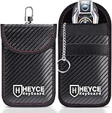 [SIMPLE AND EFFECTIVE] The HEYCE KeyGuard Faraday Wallet instantly protects your car key fob with military-grade, double-layer signal-blocking technology, shielding against EMF, RFID, and hacking signals to prevent thieves from amplifying or remotely...