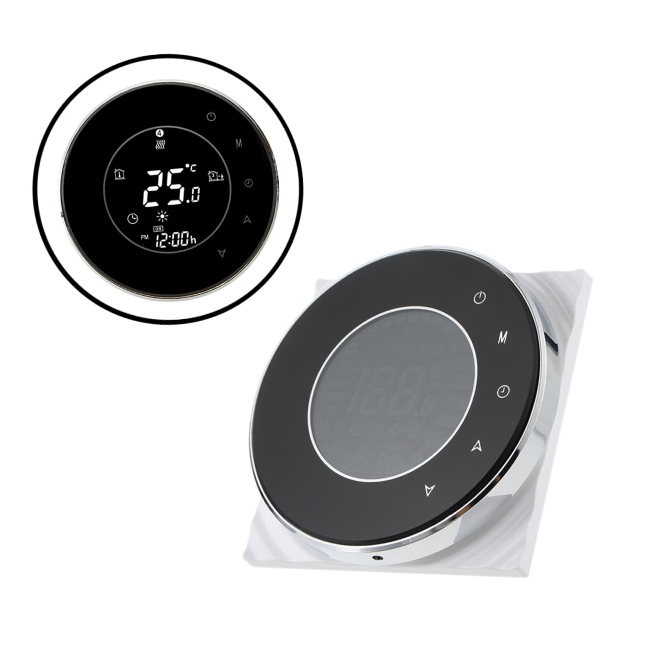 Housoutil Rattan Lamp Shade Programmable Thermostat 1pc Programmable  Thermostat Floor Heating Appliance Smart Room Thermostat Digital Thermostat  Controller Black Thermostat Thermostat - Amazon.com