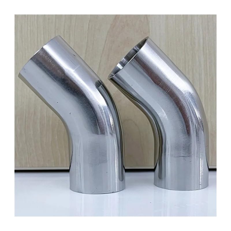 Coude à souder 45 degrés 63mm x 2mm inox 304 pour tube acier