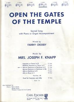 Paperback OPEN THE GATES OF THE TEMPLE Book