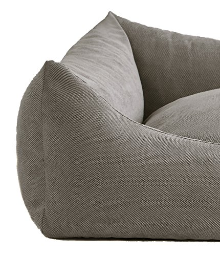 Leo4dog. Sofa Sun. 6 Größen, 4 Farben. Hundebett, Hundekissen, Hundesofa,Hundekorb. (80x60, Grau)