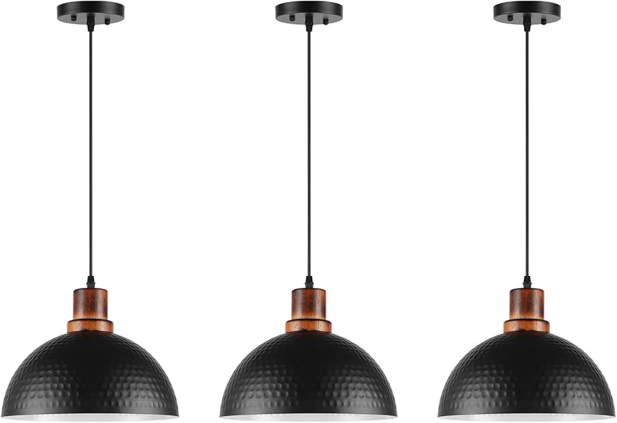 Mgcanyu Solid Wood Pendant Lights 3 Pack, 11.8