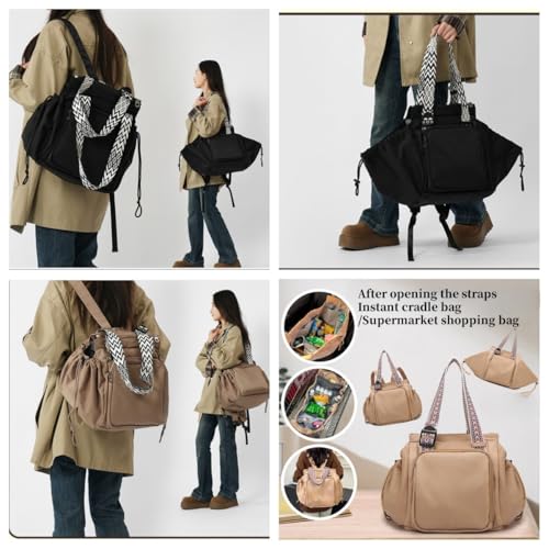 Ladies' expandable handbag, 16 pocket quilted handbag, nurse and portable travel bag, hospital delivery bagFolding design3