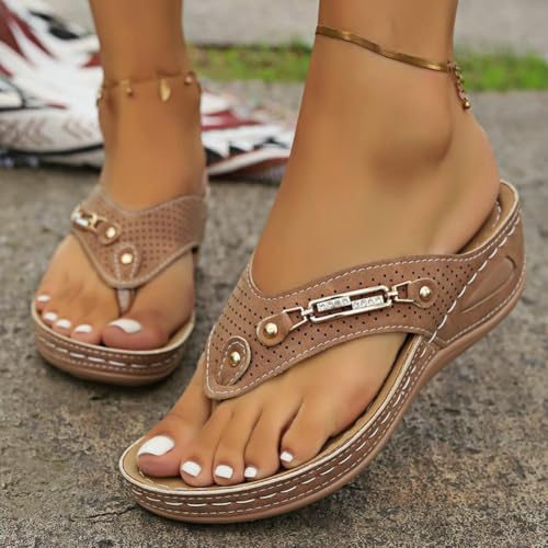 Epsion 2025 Women's Slide Sandals Stylish Outdoor Orthotic Flip Flops Lightweight Athletic Yoga Slippers Non Slip Shoes4