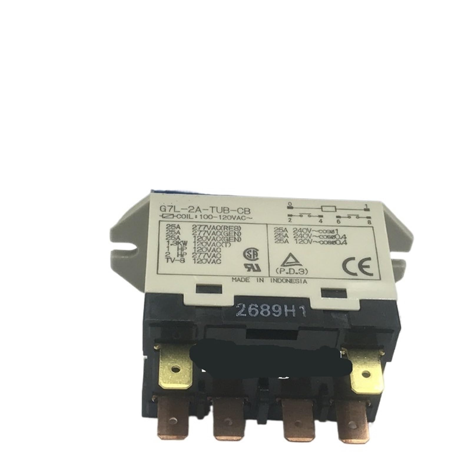 Relais G7L-2A-TUB-CB-100-120VAC 25A composant de rechange 6 broches - 2