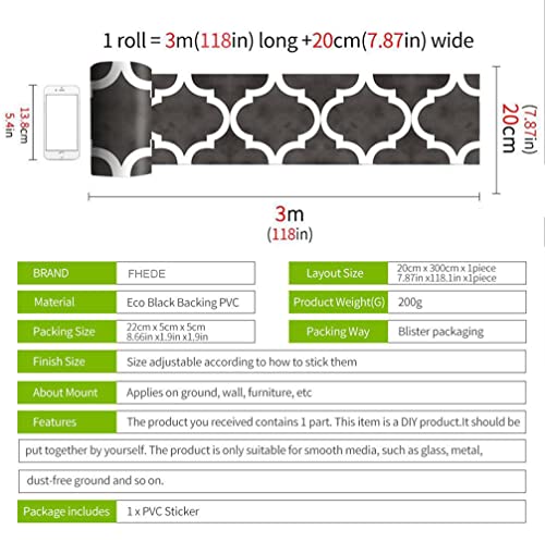 Doehet-zelf Vloer Sticker tegel PVC Sticker, Patroon Stijl Vloertegel Tegel kleur Waterdicht Voor keuken Vloer Badkamer Woonkamer, 1 Stuk 20 * 300CM (Stijl 7) - Image 3