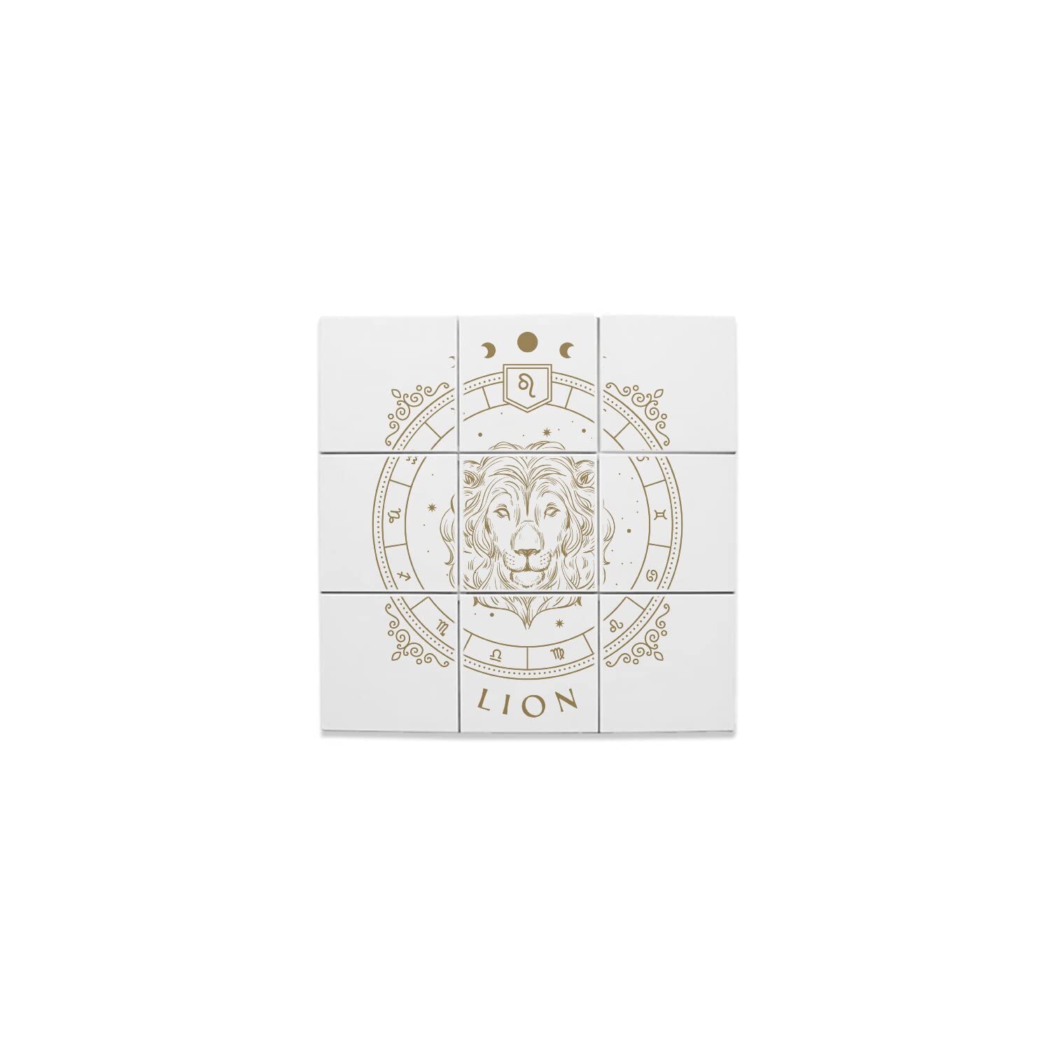 Piastrella Ceramica Decorativa Scorpione 4,5x4,5 Cm – Zodiaco E Cartomanzia, Con Adesivo Per Parete