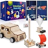GIAKAN Valentines Cards for Kids Classroom - Valentines Day Gifts for Kids - 24 Science Experiments Kits for Kids Ages 6-10 - Valentine Exchange Cards for Boys Girls School Party Favors