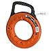 Marked Fish Tape, 1/8 In x 65 ft, Steel