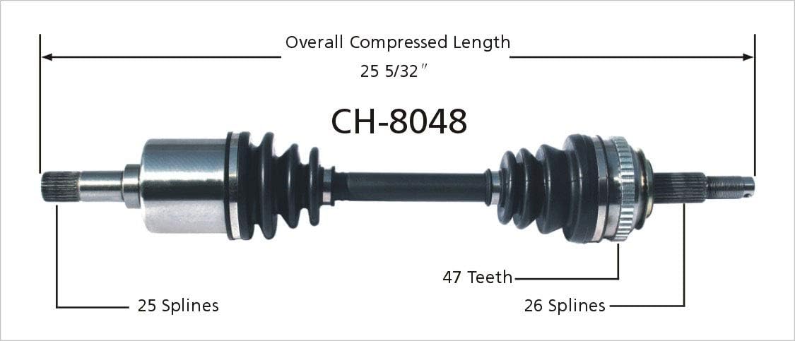 CH-8048 CV Axle Shaft