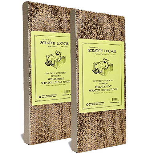 Scratch Lounge The Original XL Floor Refill, Two Pack - World's Best Cat